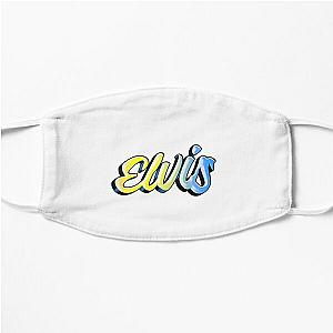 Graffiti Pastel Rainbow Elvis Name Label Flat Mask RB0712