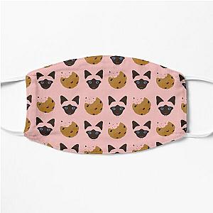 MFMInspired  Elvis  Wanna Cookie?  Siamese Cat Pattern Flat Mask RB0712