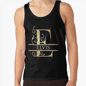 Elvis Name   Monogram Letter E The Elvis Name Gift For Elvis Tank Top RB0712