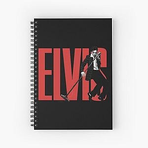 Full Moon In elvis presley Spiral Notebook