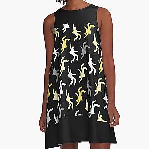 Elvis Presley Elvises Yellow Pattern A-Line Dress