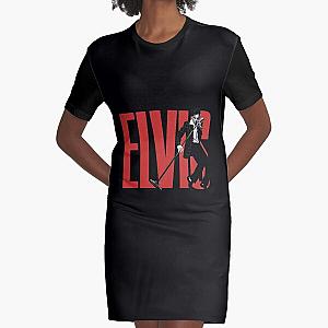 Full Moon In elvis presley Graphic T-Shirt Dress