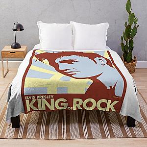 aesthetic bed room elvis presley Throw Blanket