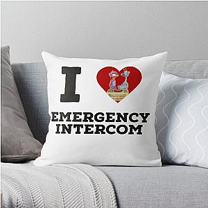 i heart emergency intercom Throw Pillow RB2305