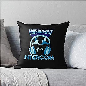 Emergency Intercom - Vintage Throw Pillow RB2305