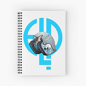 Emerson Lake & Palmer Tarkus and Washed Denim Spiral Notebook