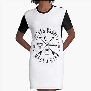 Ally Sheedy Emilio Estevez Ferris Bueller John Hughes Sixteen Candles Retro Wave Graphic T-Shirt Dress