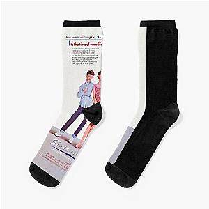 Ally Sheedy Emilio Estevez Ferris Bueller John Hughes Sixteen Candles Movie Poster Gifts Music Fan Socks