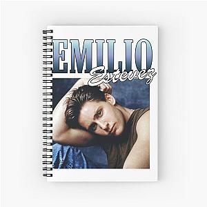 Homage Emilio Estevez Brat Pack Rapper Spiral Notebook