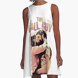 Action Comedy The Fall Guy Movie Emily Blunt Ryan Gosling kiss Graphic Design A-Line Dress