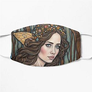 Emily Blunt as a fairy in the woods Flat Mask