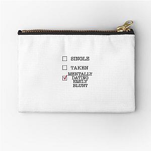 Mentally Dating Emily Blunt Zipper Pouch