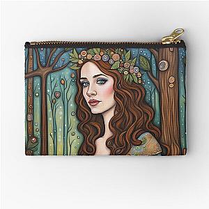 Emily Blunt as a fairy in the woods Zipper Pouch