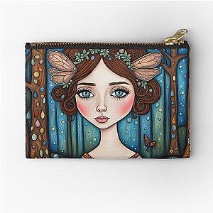 Emily Blunt as a fairy in the woods Zipper Pouch