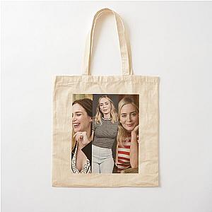 emily blunt collage Cotton Tote Bag