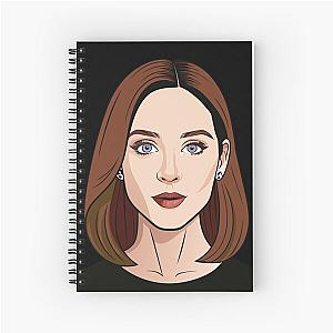 Emily Blunt Artwork - Actress Portraits  Spiral Notebook