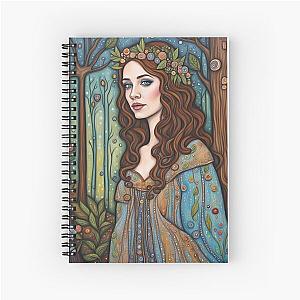 Emily Blunt as a fairy in the woods Spiral Notebook