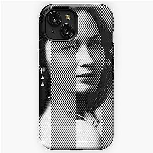 Emily Blunt Black & White Portrait Made Of Dots iPhone Tough Case