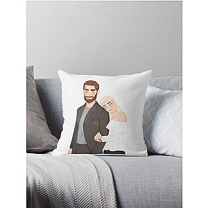 Emily Blunt & John Krasinski Throw Pillow