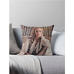 emily blunt autograph Throw Pillow