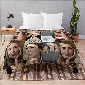 emily blunt collage Throw Blanket