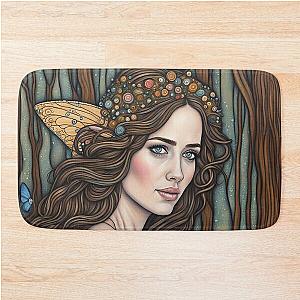 Emily Blunt as a fairy in the woods Bath Mat