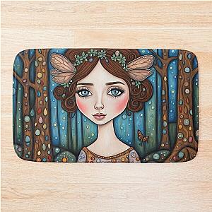 Emily Blunt as a fairy in the woods Bath Mat