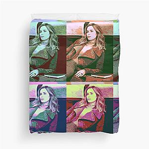 Emily Blunt Pop Art Duvet Cover