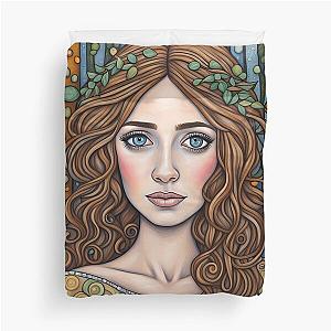 Emily Blunt as a fairy in the woods Duvet Cover