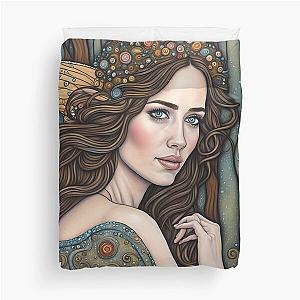 Emily Blunt as a fairy in the woods Duvet Cover