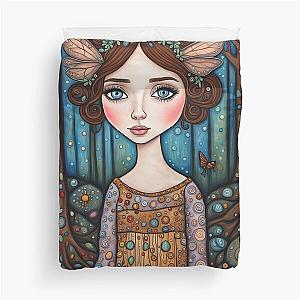 Emily Blunt as a fairy in the woods Duvet Cover