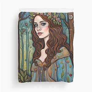 Emily Blunt as a fairy in the woods Duvet Cover