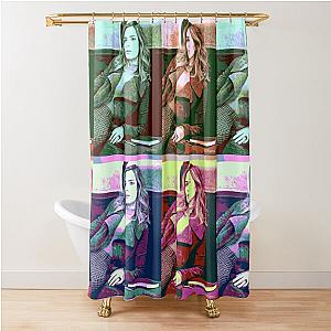 Emily Blunt Pop Art Shower Curtain