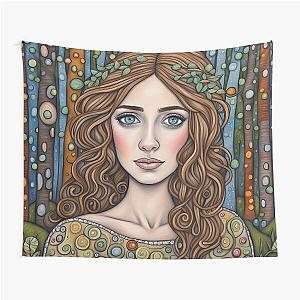 Emily Blunt as a fairy in the woods Tapestry