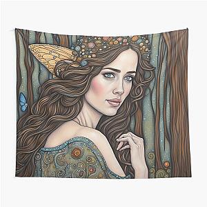 Emily Blunt as a fairy in the woods Tapestry