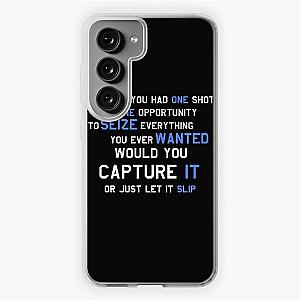 EMINEM MOTIVATIONNAL SHIRT WHITE&BLUE Samsung Galaxy Soft Case