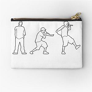 minimal eminem silhouettes Zipper Pouch