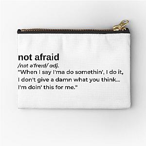 Not Afraid by Eminem Zipper Pouch