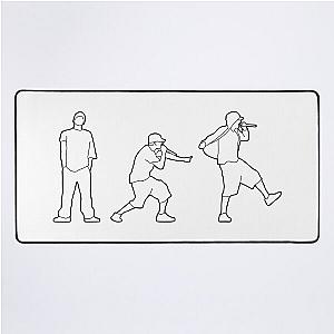 minimal eminem silhouettes Desk Mat