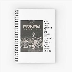 Eminem rap god - music Spiral Notebook