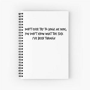 Eminem quote  Spiral Notebook