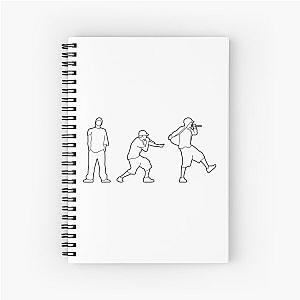 minimal eminem silhouettes Spiral Notebook