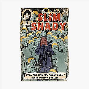 Eminem Posters - Eminem - The Real Slim Shady Parody Comic Art Poster RB0704