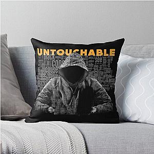 Eminem Pillows - Untouchable, T-Shirt, Eminem Revival Album, Word Cloud Throw Pillow RB0704