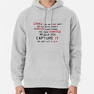 Eminem Hoodies - EMINEM MOTIVATIONNAL SHIRT BLACK&amp;RED Pullover Hoodie RB0704