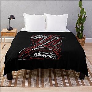 Eminem Blanket - Eminem Songs Silhouette - White &amp; Black Throw Blanket RB0704