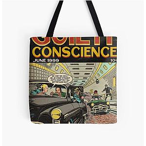 Eminem Bags - Eminem &amp; Dre - Guilty Conscience Comic Book Parody All Over Print Tote Bag RB0704