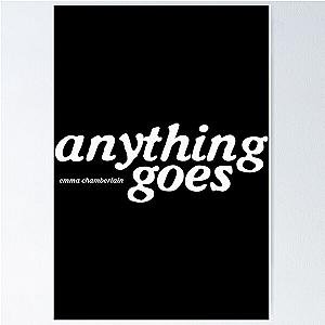 Anything Goes Emma Chamberlain Merch Anything Goes Logo Poster