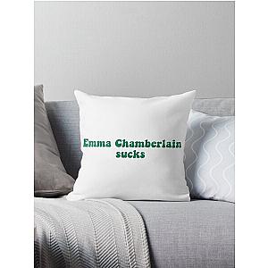 Emma Chamberlain sucks Throw Pillow