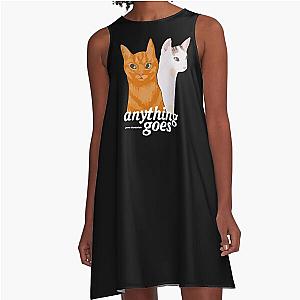 Anything Goes Emma Chamberlain Merch Anything Goes Cats A-Line Dress